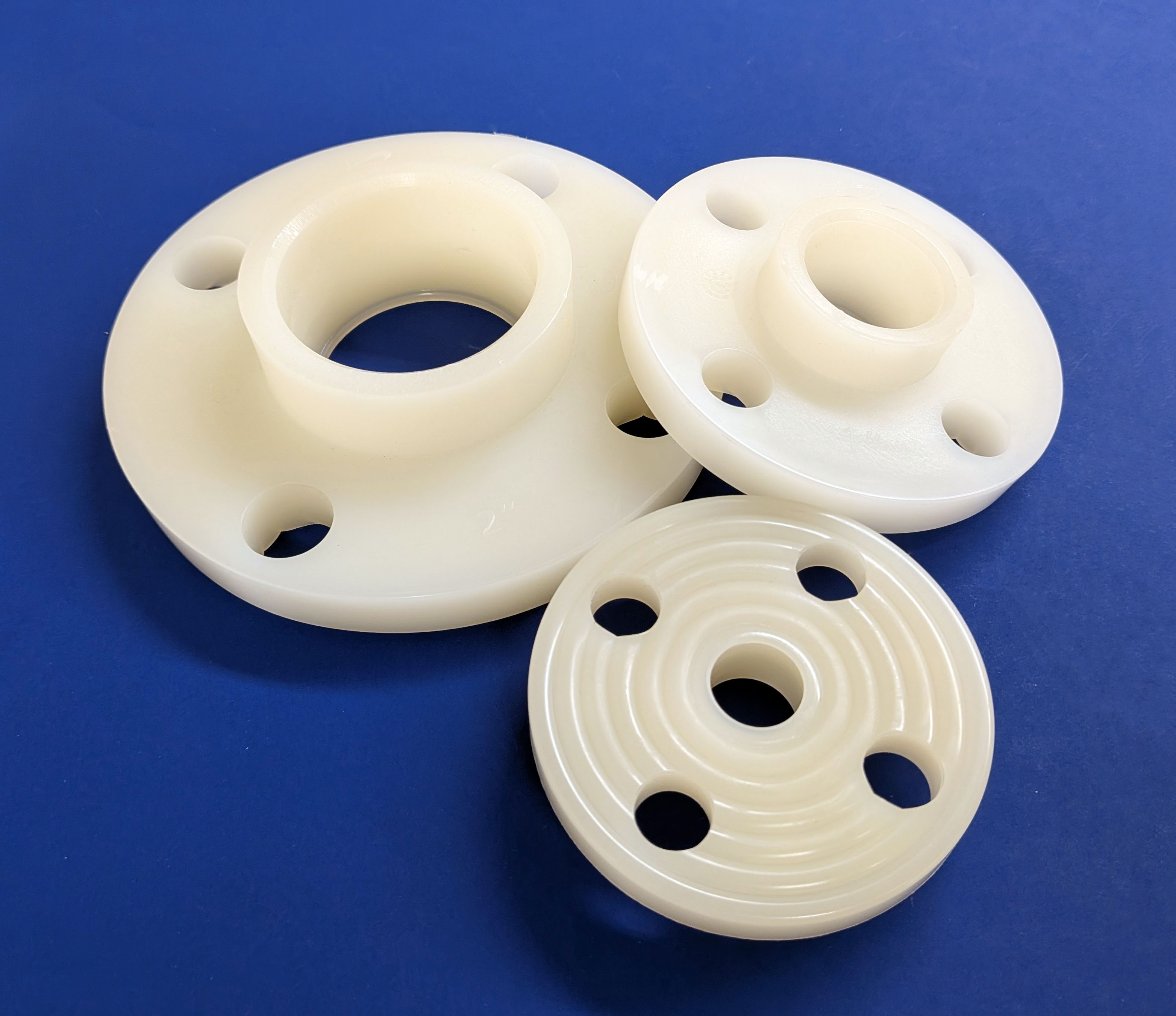 Flanges made of PVDF