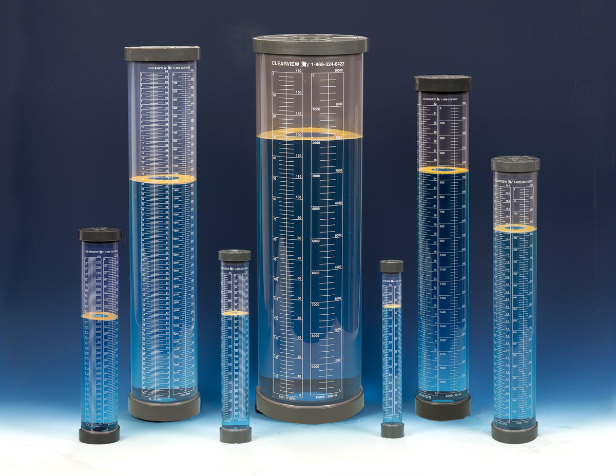 Clearview Calibration Cylinders Glass and Plastic